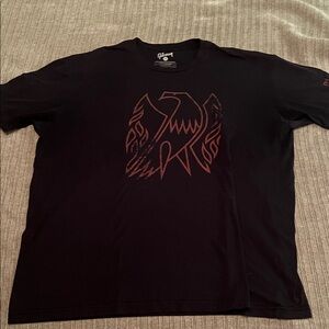 Gibson Black Tee with Maroon Eagle Design
